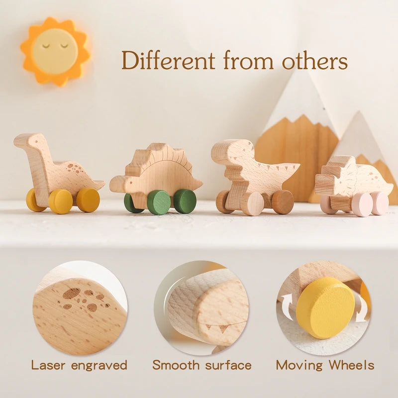Woods™ - Dino op Wielen! - Speelgoed Dino Auto