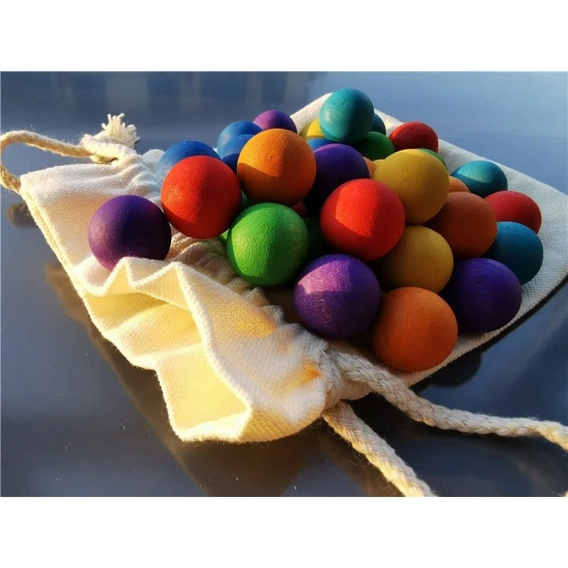 Rainbow Balls™ – Houten Ballen Regenboog