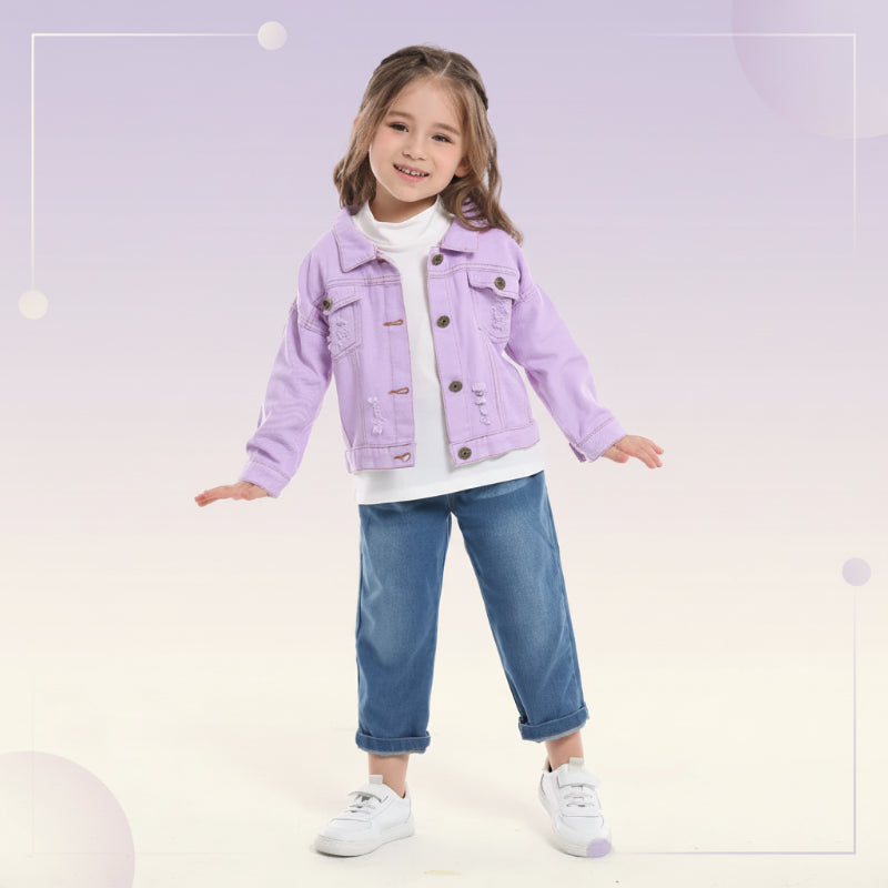 Candy Color Spijkerjas – Lichtgewicht Denim Jacket voor Kinderen
