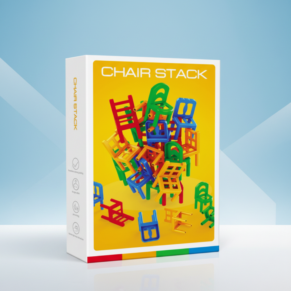 Chair Stack™ - Interactief & Stimuleer creativiteit - Stapel Stoelen Spel