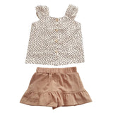 Mini Fashion™ -  Katoenen zomerset voor meisjes