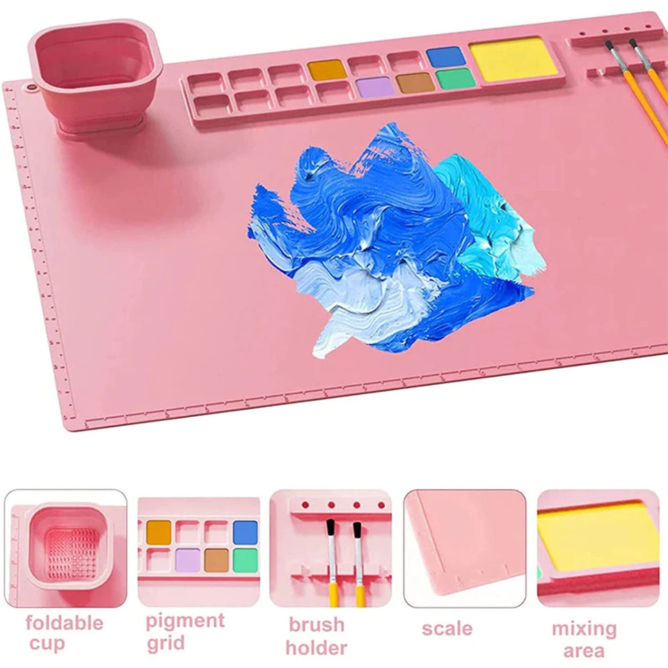 Canvas Mat™ - Schoonmaken is een makkie - Verf Placemet