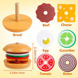 Woods™ - Smakelijk Stapelen - Sandwich Bouwspeelgoed