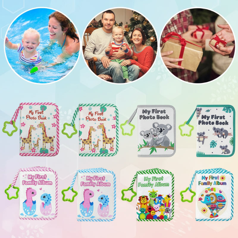 Baby Photo Album – Zacht & Herinnering – Stoffen Foto Boek
