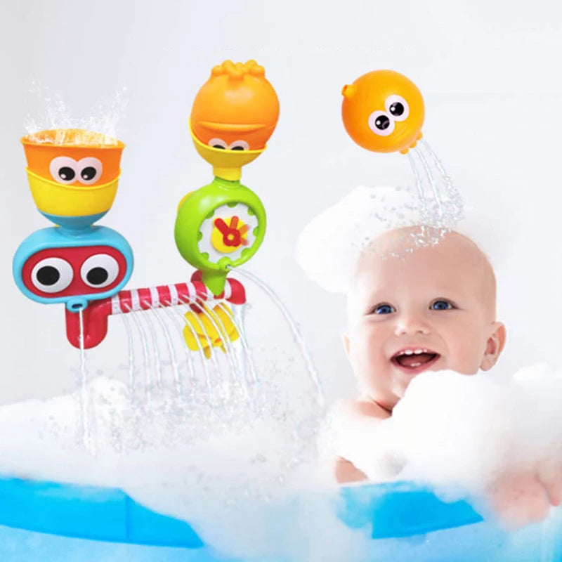 Waterwheel Fun™ – Draai & Spat Waterpret – Babybad Speelgoed