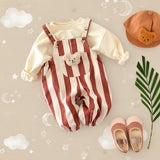 Striped Overall Romper – Zacht & Comfort – Kinder Jumpsuit