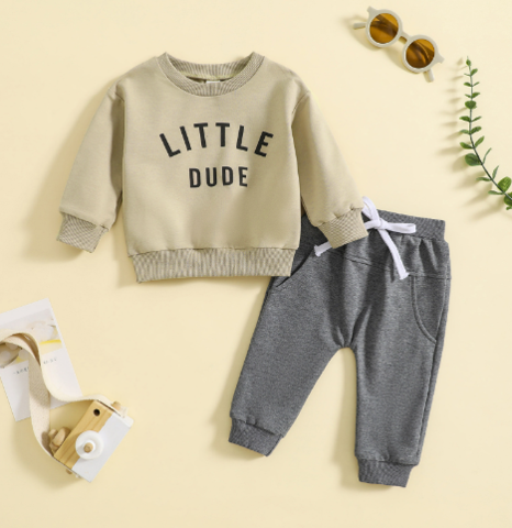 Mini Fashion™ - Stoere 'Little Dude' Set Katoen