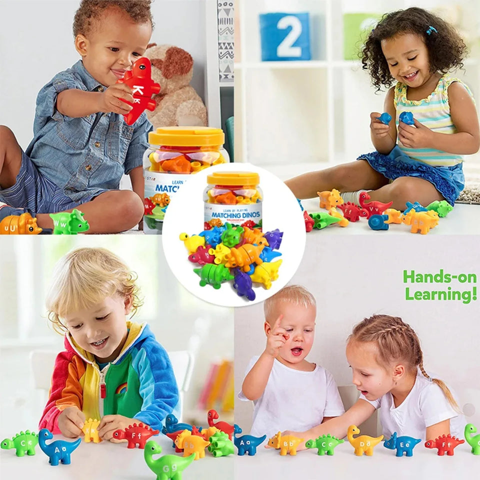 Matching Dino's – Leuk & Leerzaam – Alfabet En Cijfers Dino Spel