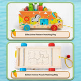Montessori Animal Matching Toy – Leerzaam & Interactief – Puzzel Speelwagen