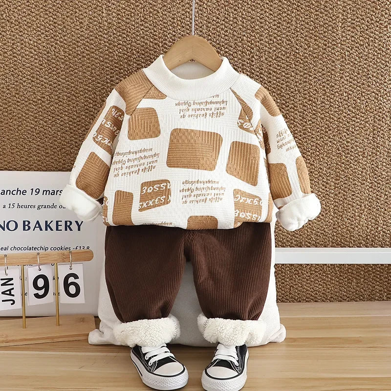 Mini Fashion™ - Warm & Stijlvol - 2-Delige Fleece Set