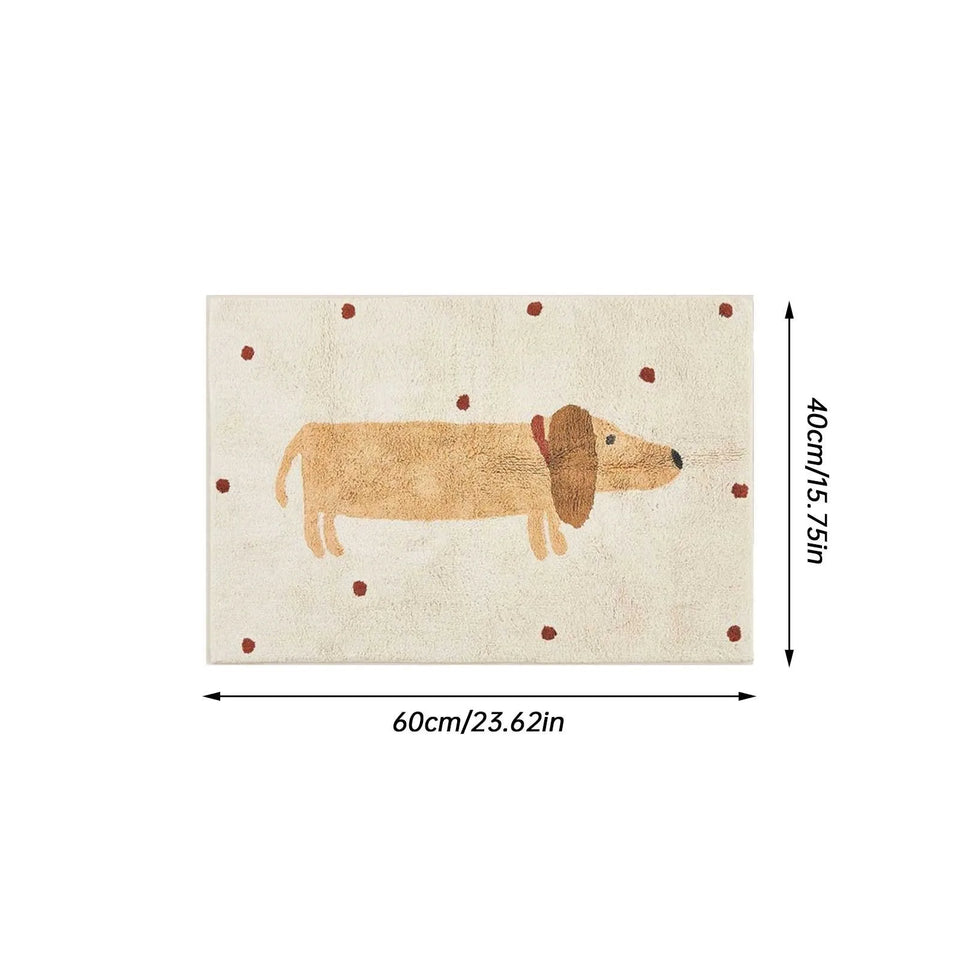 Little Haven™ - Zacht & Comfortabel - Tapijt Met Teckelprint