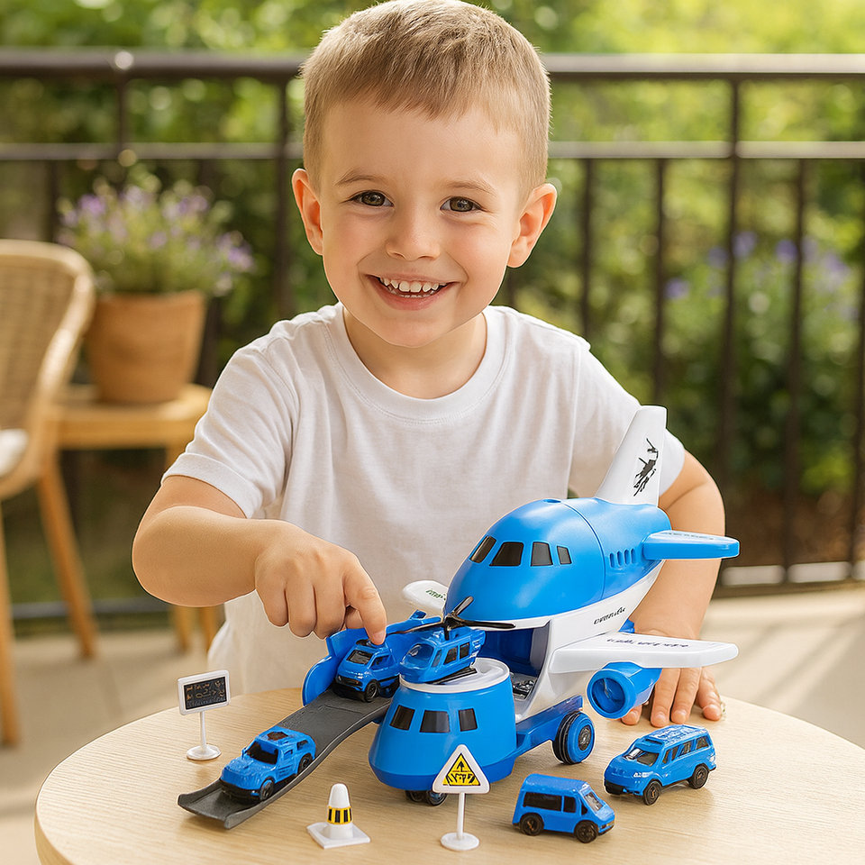 MiniAirBase – Interactief & Educatief – Vliegveld Speelset Met Voertuigen