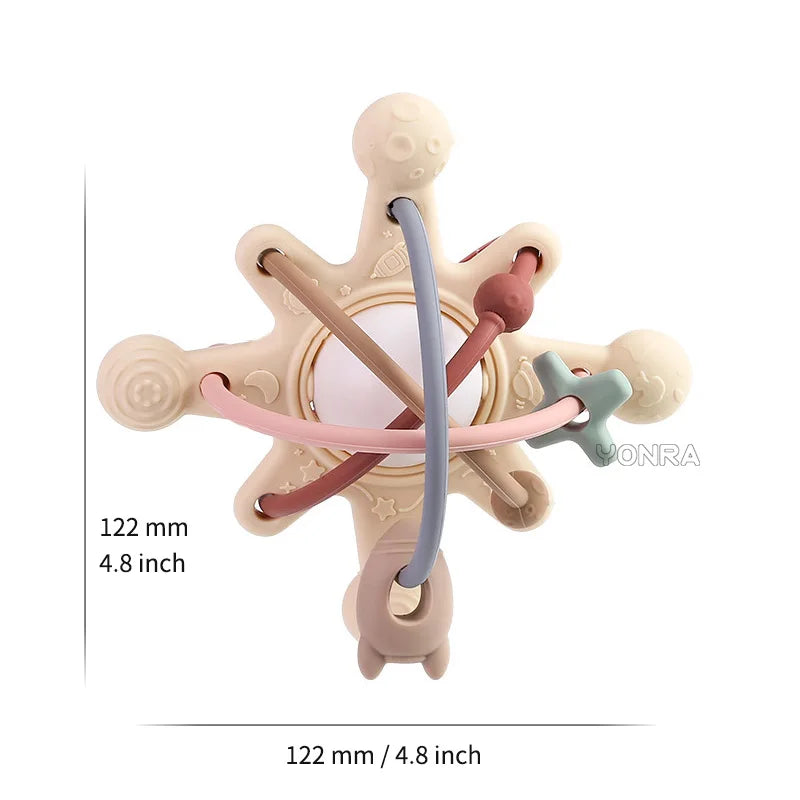 Sensory Rattle Ball™ – Zachte Grijpret – Baby Siliconen Bijtspeelgoed