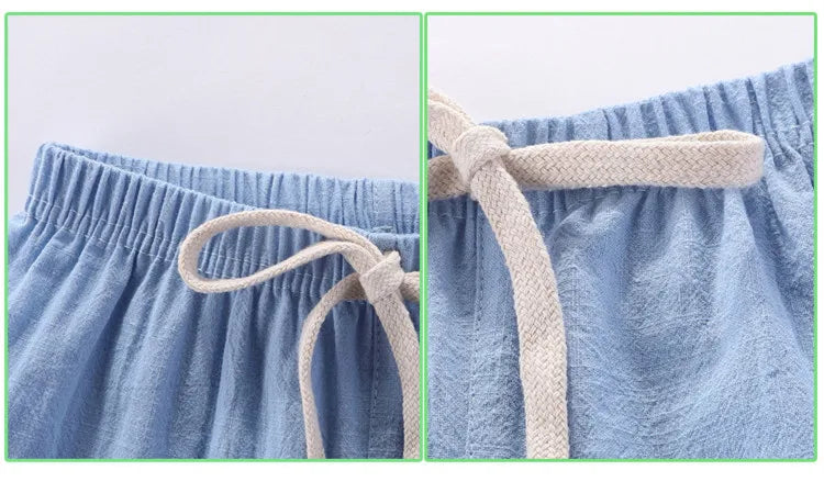 Mini Fashion™ - Sneldrogend Materiaal - Katoen-linnen Short