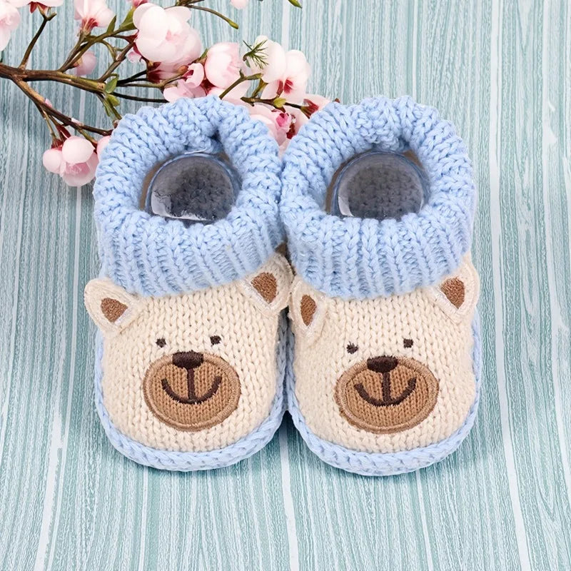 Mini Fashion – Gebreide Baby Sloffen (3-6 maanden)