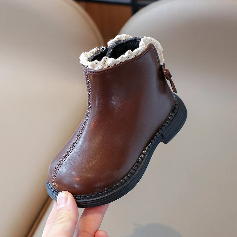 Mini Fashion™ - Warm & Classic - Leren Laarsjes
