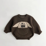 Mini Fashion™ - Leuke Print met Buidel - Dieren Trui