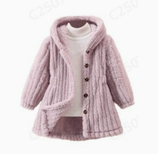 Mini Fashion™ - Zachte Fleece Binnenvoering voor Meisjes - Winterjas