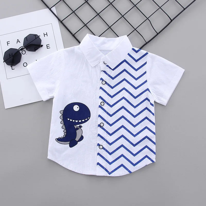 Mini Fashion™ - Overhemd dino met broekje