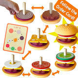 Woods™ - Smakelijk Stapelen - Sandwich Bouwspeelgoed