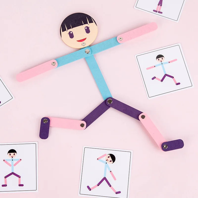 PlayGrow - Spelenderwijs Groeien - Montessori Puzzel Sportman