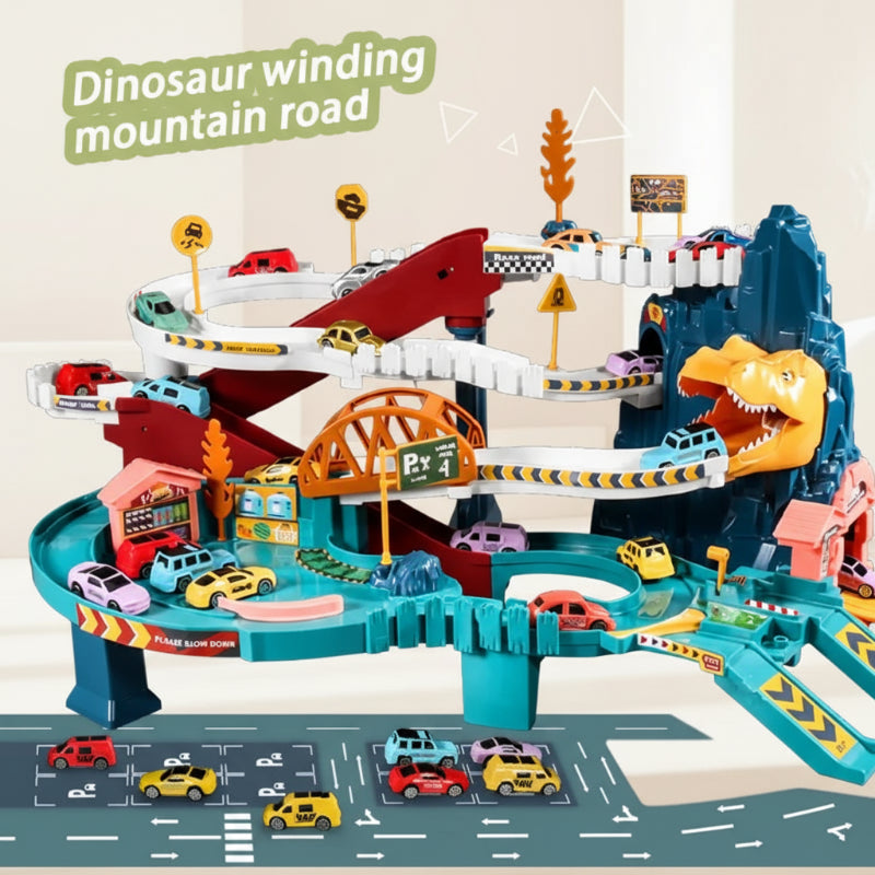 JurassicRun – Stoer & Leerzaam – Dino Racebaan met Auto’s