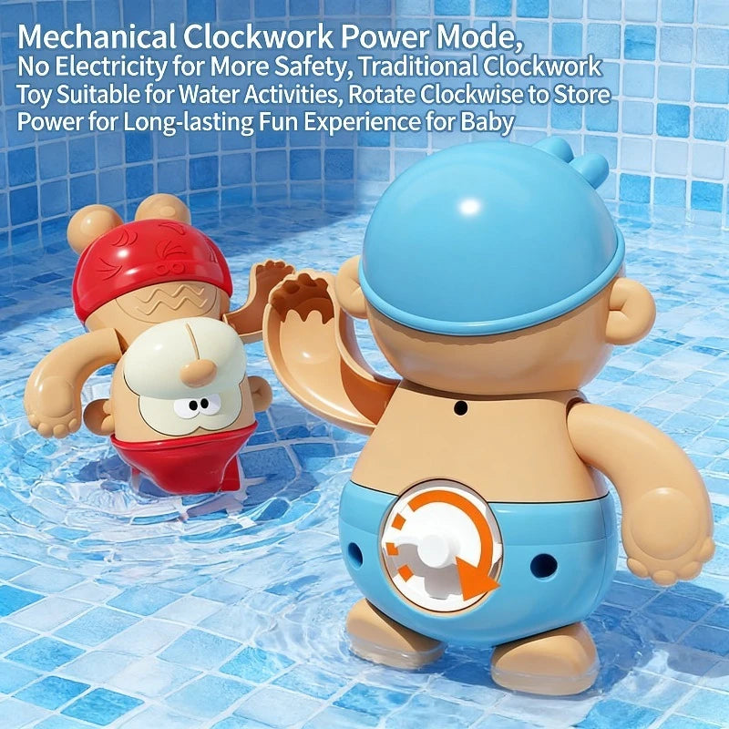 Clockwork Monkey Toy – Speels & Waterplezier – Opwindbaar Badspeeltje