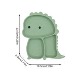 Dino Tablewear Set™ - 7-delige set - Siliconen Kinderservies