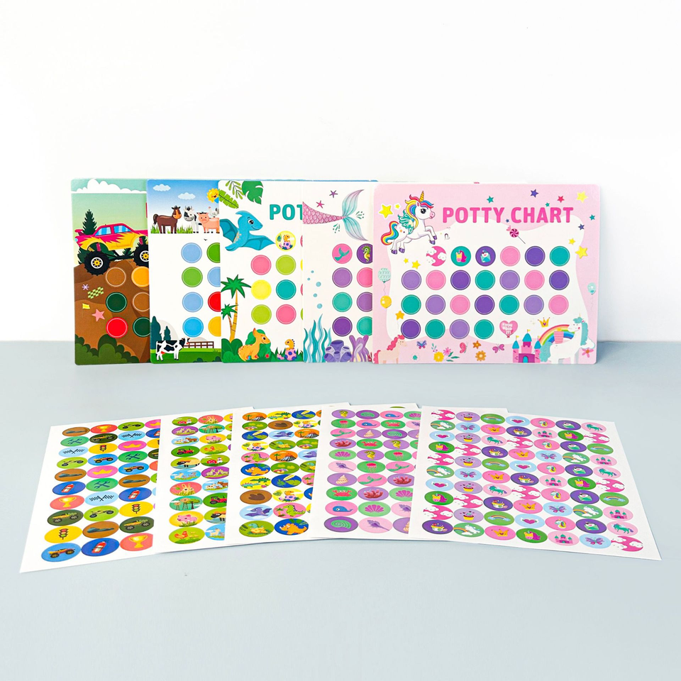 PottyChart – Speels & Motiverend – Potty Training Stickerkaart