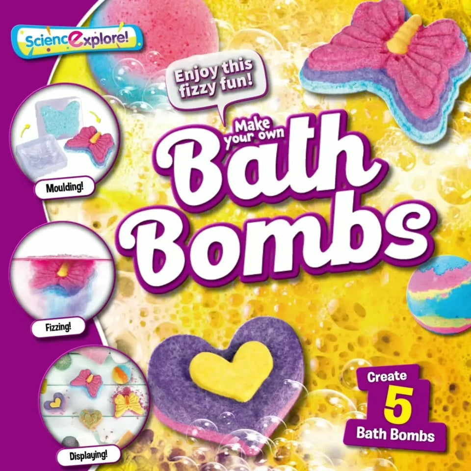 BathBombs – Kleurrijk & Leerzaam – DIY Badbruisballen Set