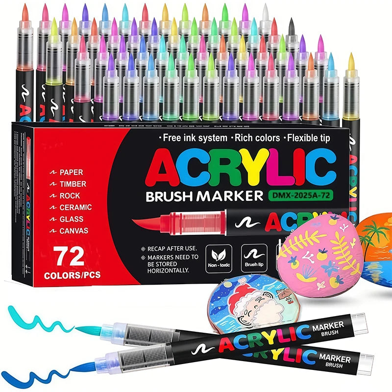 ColorCraft – Creatief & Duurzaam – Acrylmarkers met penseelpunt