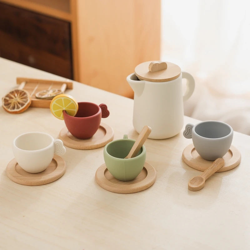 Woods – Leuk & Interactief – Houten Theeset voor Kinderen