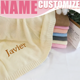 Personalized Baby Blanket – Zacht & Uniek – Katoenen Gepersonaliseerd Geborduurde Deken