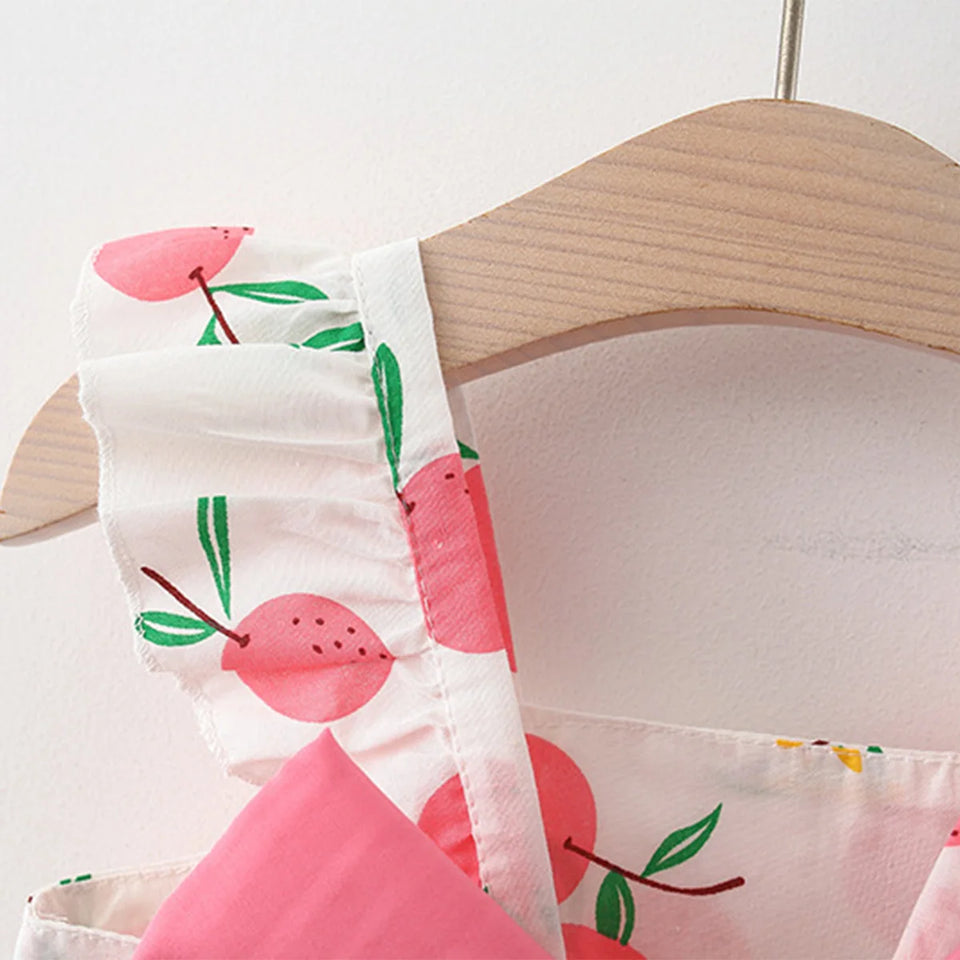 Mini Fashion™ – Zoet & Zomers – Fruit Jurk (incl. GRATIS strohoed)