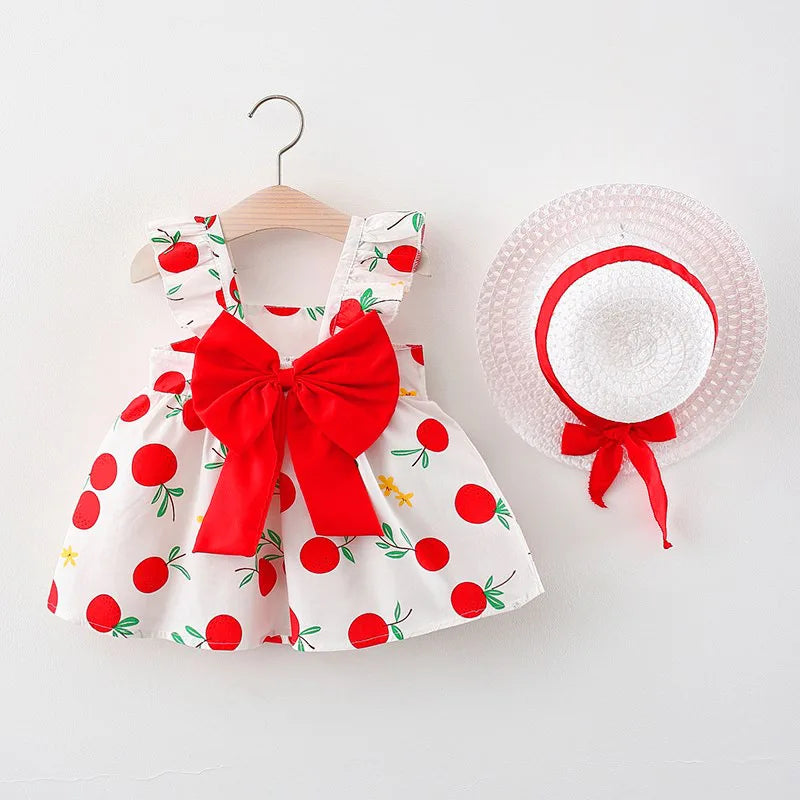 Mini Fashion™ – Zoet & Zomers – Fruit Jurk (incl. GRATIS strohoed)