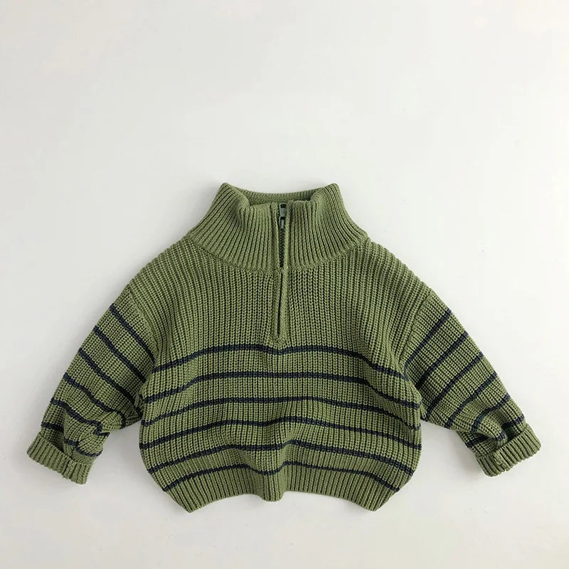 Mini Fashion™ - Eenvoudige Rits - Kinder Zipper Trui
