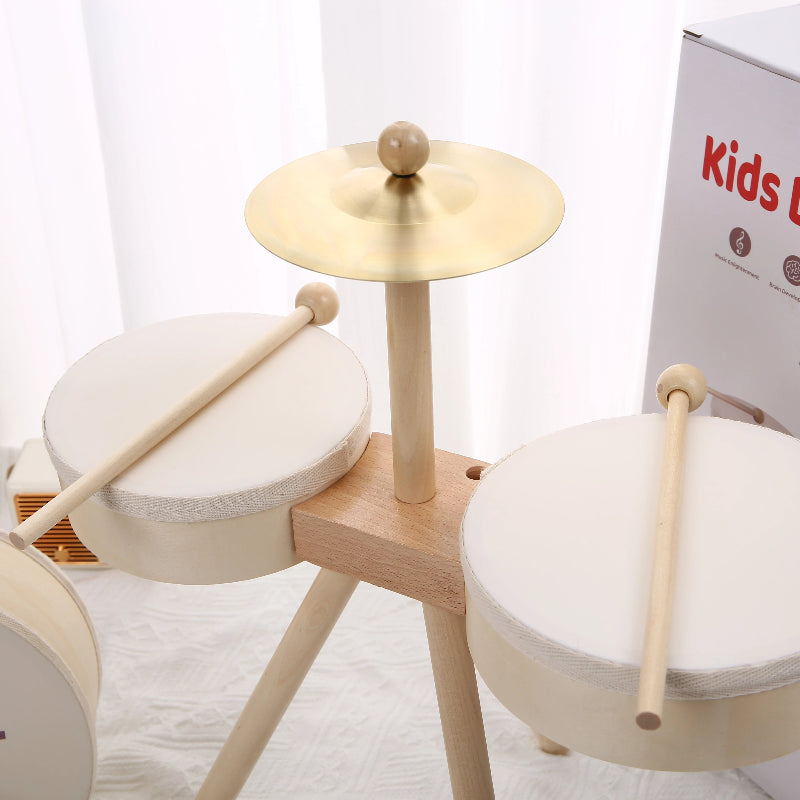 Kids Wooden Drum Toy – Muziek & Creatief – Drum Speelset