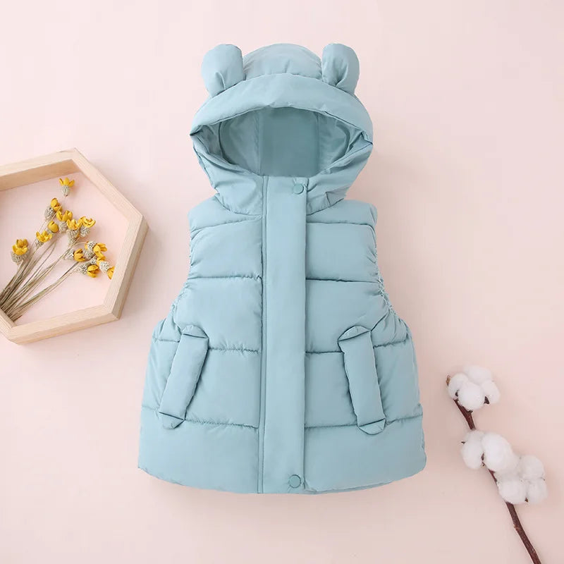 Mini Fashion™ - Warm & Trendy - Bodywarmer Met Capuchon