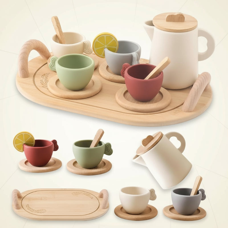 Woods – Leuk & Interactief – Houten Theeset voor Kinderen