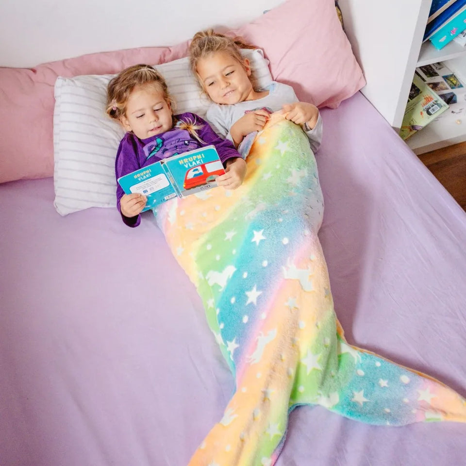 Mini Fashion™ - Glow in the Dark - Zeemeermin Slaapzak