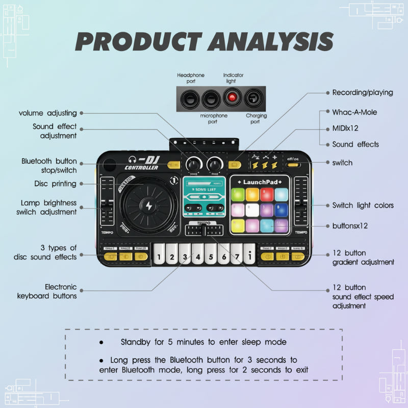 MiniDJ – Muzikaal & Interactief – DJ Mixer Speelgoed