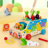 Montessori Animal Matching Toy – Leerzaam & Interactief – Puzzel Speelwagen
