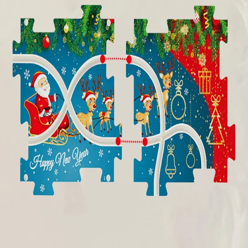 DIY Xmas Train Track™ - Bouw je eigen kerstwonderland - Kerst Trein puzzel