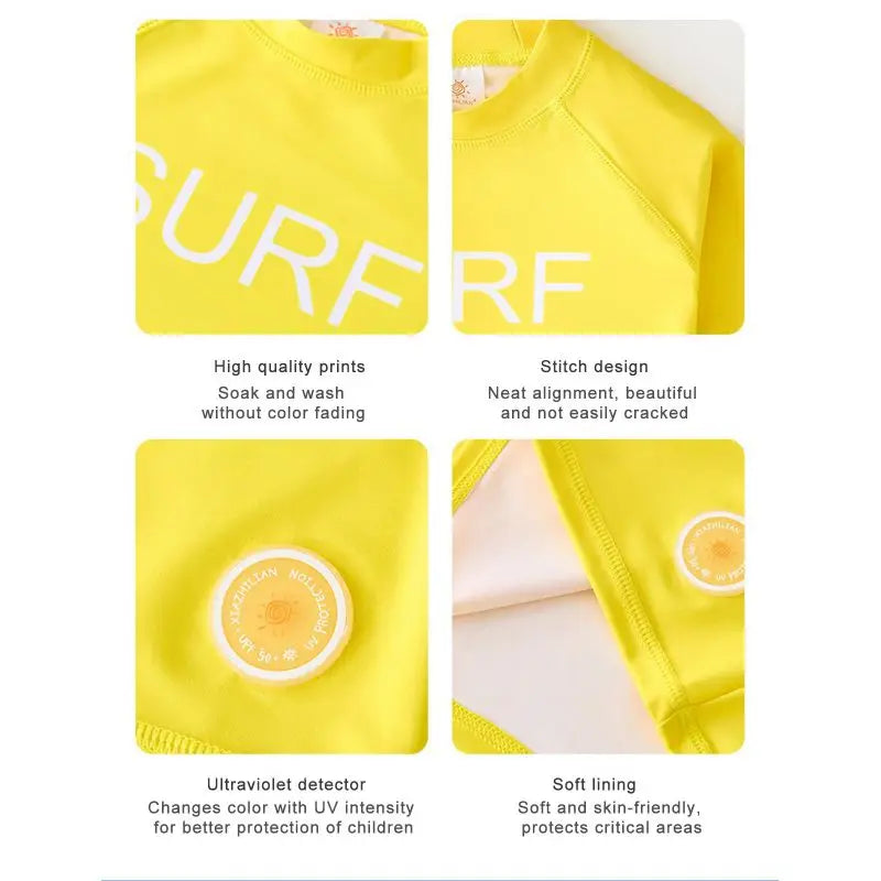 SunShield – Beschermend & Soepel – Kinder SurfShirt met Lange Mouwen en UPF 50+
