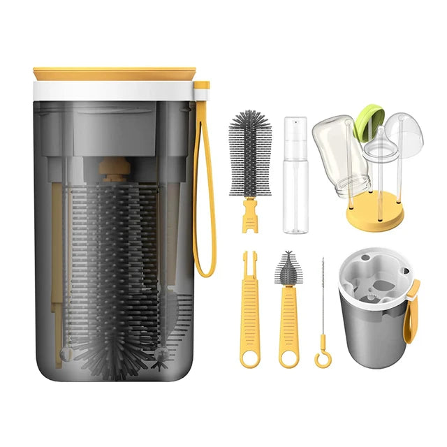 Bottle Cleaning Kit™ - Handig voor onderweg - Baby flessenborstel & reiniger