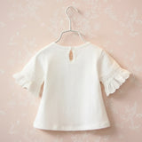 Girls Trumpet Sleeve Top – Elegant & Comfort – Kanten Mouw