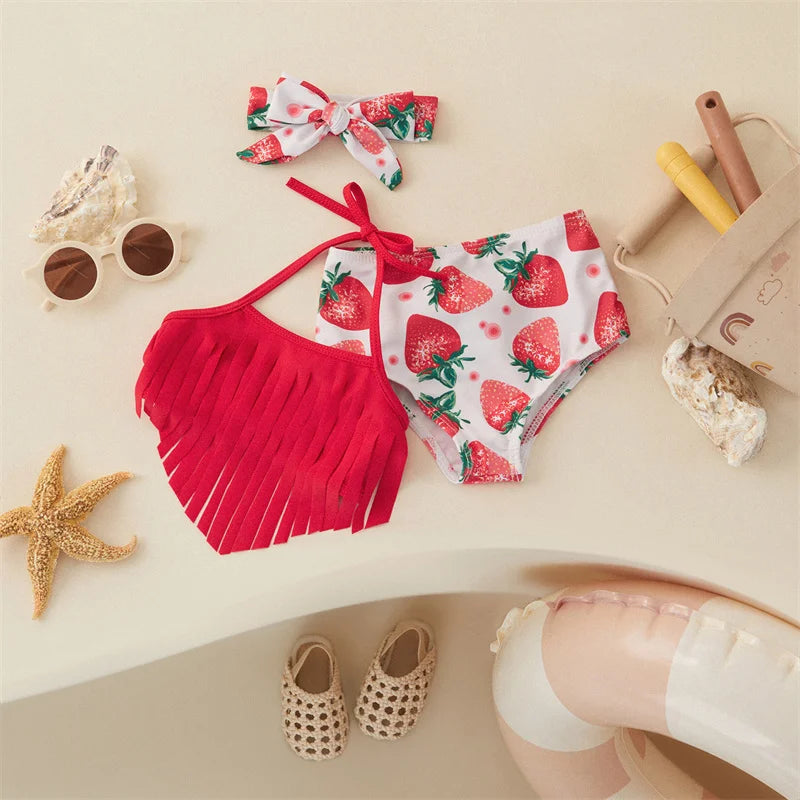 Mini Fashion™ - Meisjes Bikini (incl. Haarband)