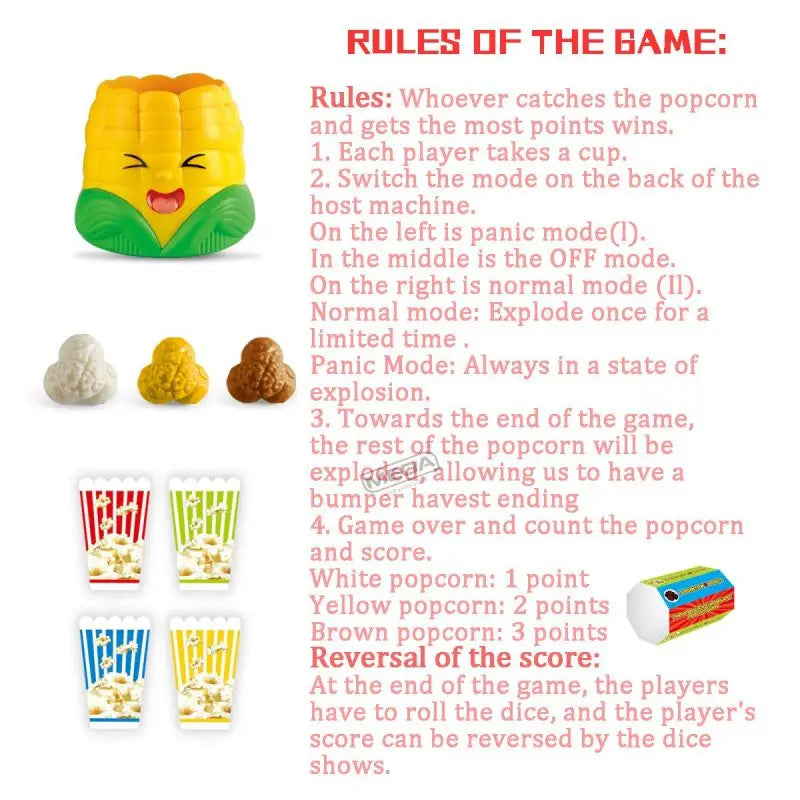 Popcorn Game™ - Knallen met Popcorn - Familiespel