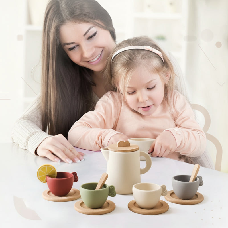 Woods – Leuk & Interactief – Houten Theeset voor Kinderen