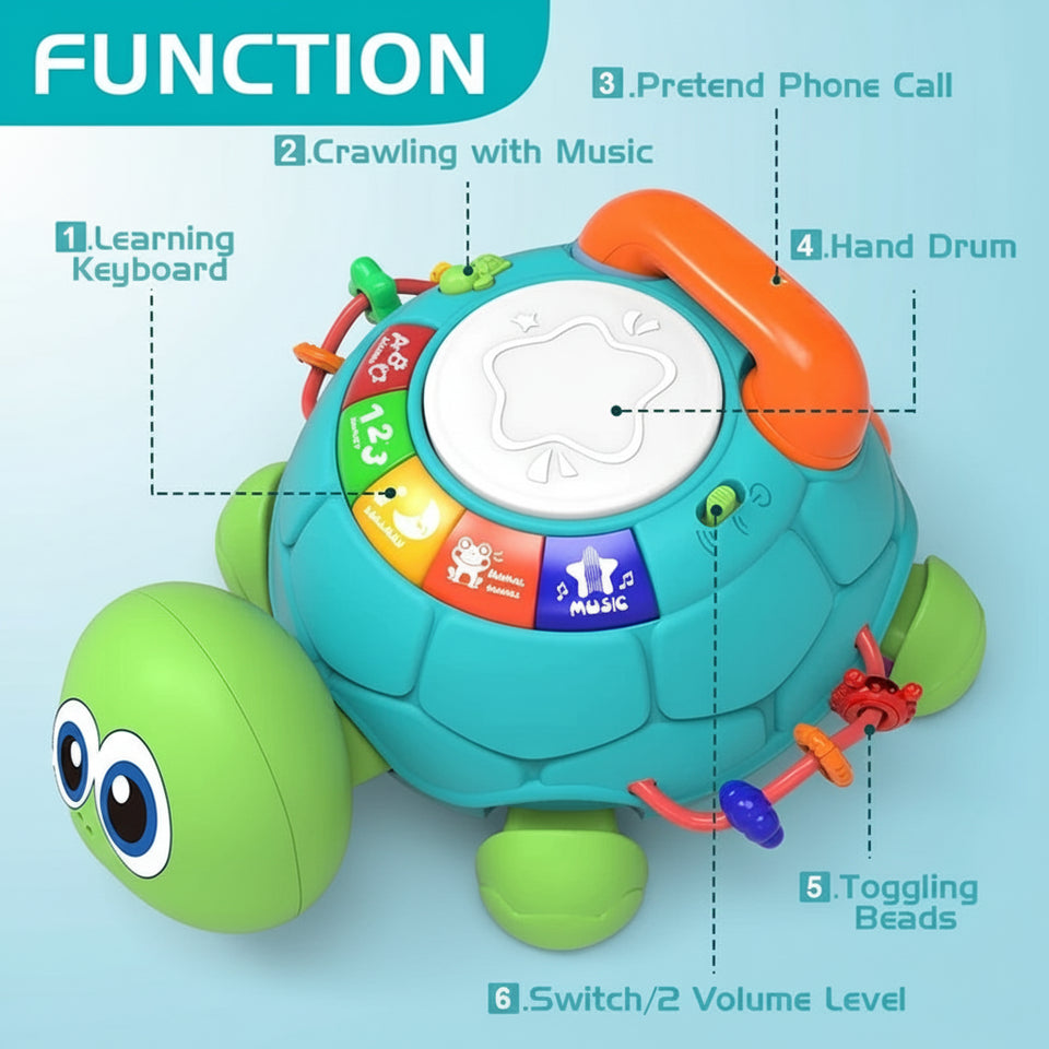 SmartTurtle – Interactief & Muzikaal – Schildpad Speelgoed met Liedjes